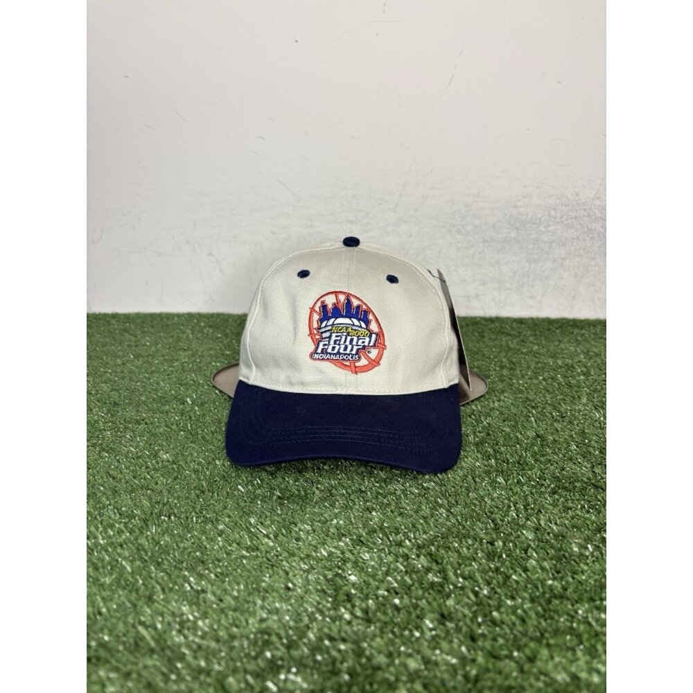 Vintage Final Four Hat Cap Strap Back Blue Tan Basketball New 2000 Indianapolis